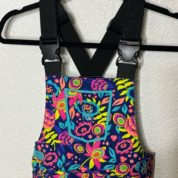 Spyder Kids Multicolor Snow Bib - Picture 2 of 12